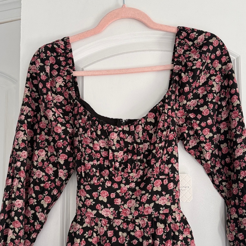 Altar'd State Floral Long Sleeve Dress